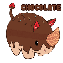 Load image into Gallery viewer, Dessert Rhino Vinyl Sticker