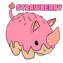 Load image into Gallery viewer, Dessert Rhino Vinyl Sticker