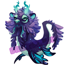 Load image into Gallery viewer, Wisteria Dragon Keychain