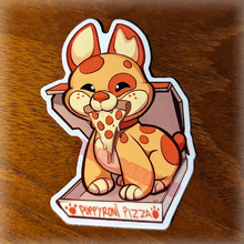 Load image into Gallery viewer, Puppyroni Pizza Sticker
