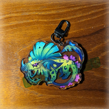 Load image into Gallery viewer, Rainforest Dragon Keychain
